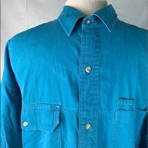 Pacific Coast Highway Blue XL SS Button Up Shirt